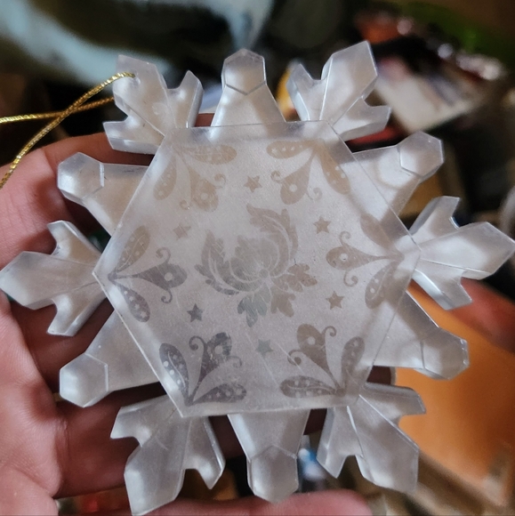 Other - Glass snow flake christmas ornament